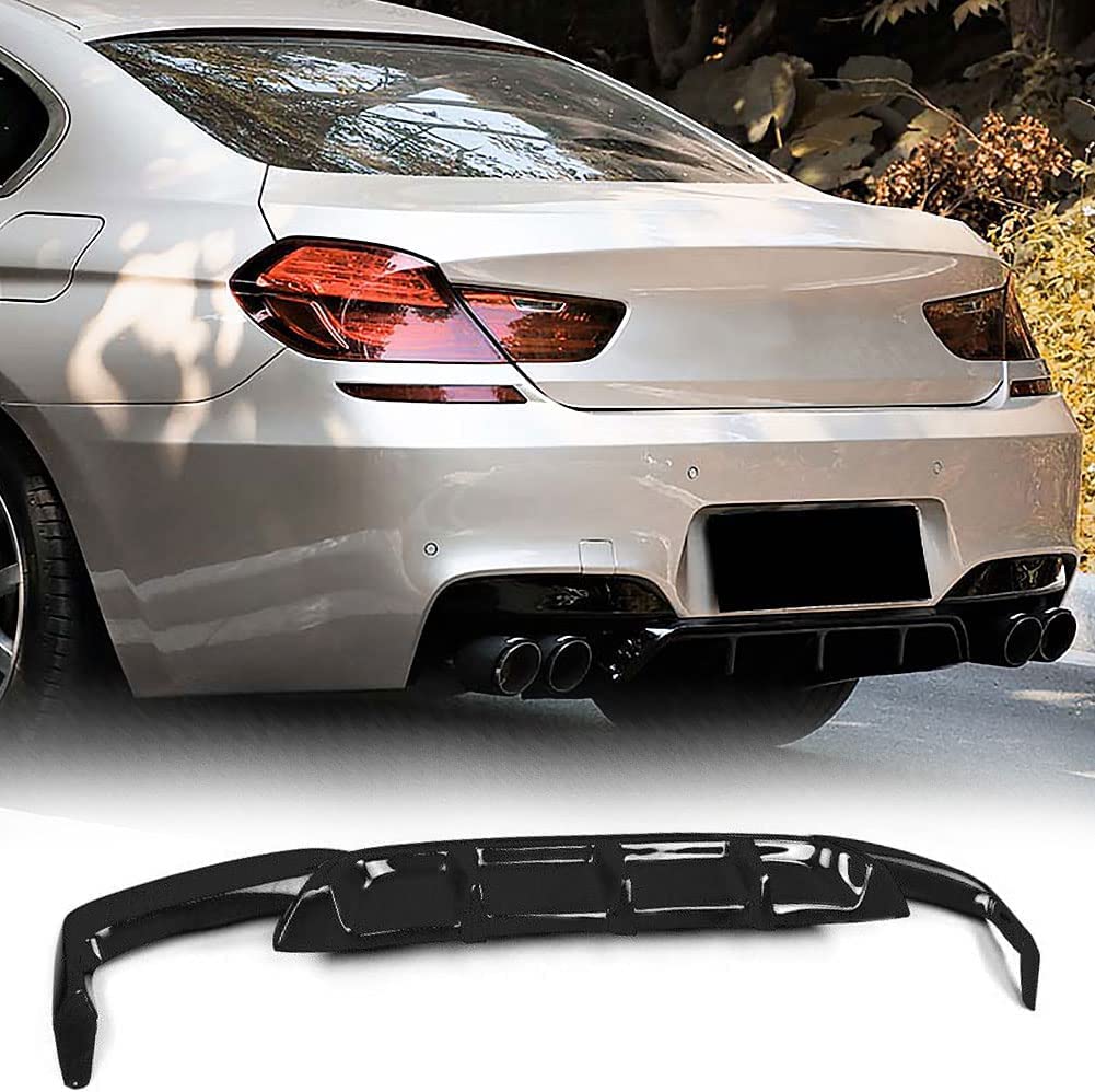 TGFOF Heckstoßstangen-Diffusor passend für BMW 6er-Serie F06 F12 F13 640i 650i M Sport M6 2012–2016 Fiberglas FRP glänzend schwarz untere Stoßstange Lippe Spoiler Body Kit TGFOF Heckstoßstangen-Diffusor passend für BMW 6er-Serie F06 F12 F13 640i 650i M Sport M6 2012–2016 Fiberglas FRP glänzend schwarz untere Stoßstange Lippe Spoiler Body Kit von TGFOF
