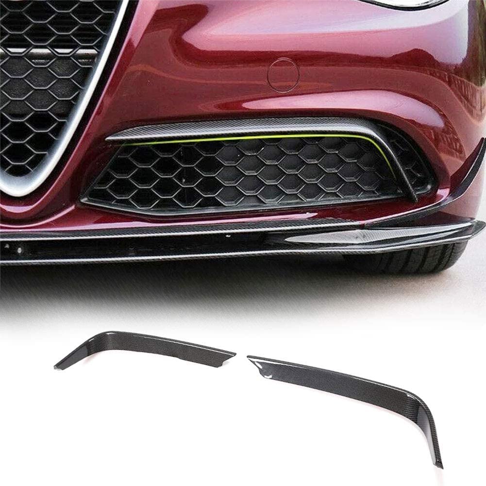 TGFOF Kohlefaser-Canards für Alfa Romeo Giulia Limousine 4-Türer 2015-2020 Frontstoßstangen-Spoiler-Splitterschutz-Kits, Fabrikauslass TGFOF Kohlefaser-Canards für Alfa Romeo Giulia Limousine 4-Türer 2015-2020 Frontstoßstangen-Spoiler-Splitterschutz-Kits, Fabrikauslass von TGFOF