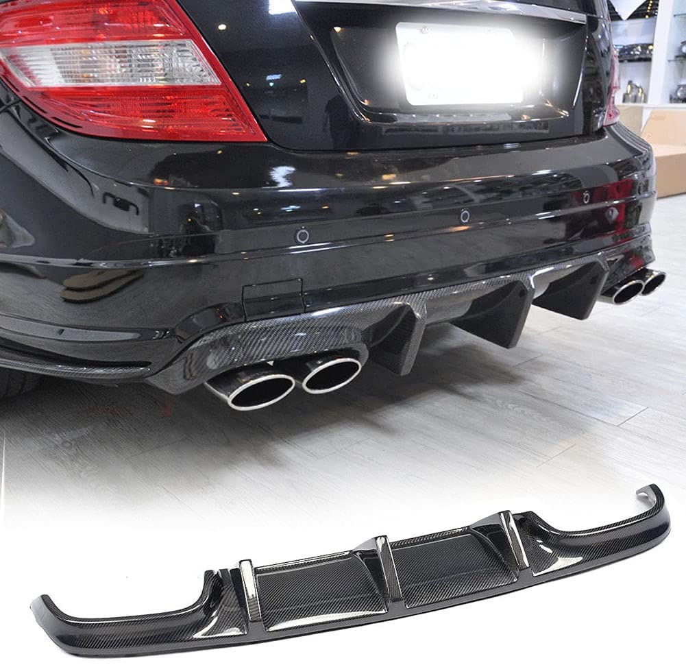 TGFOF W204 Carbon Karbonfaser Heckdiffusor für Mercedes Benz C Klasse W204 C63 AMG Pre-Facelift 2008-2011 Heckstoßstange Lip CF Diffusor Spoiler TGFOF W204 Carbon Karbonfaser Heckdiffusor für Mercedes Benz C Klasse W204 C63 AMG Pre-Facelift 2008-2011 Heckstoßstange Lip CF Diffusor Spoiler von TGFOF