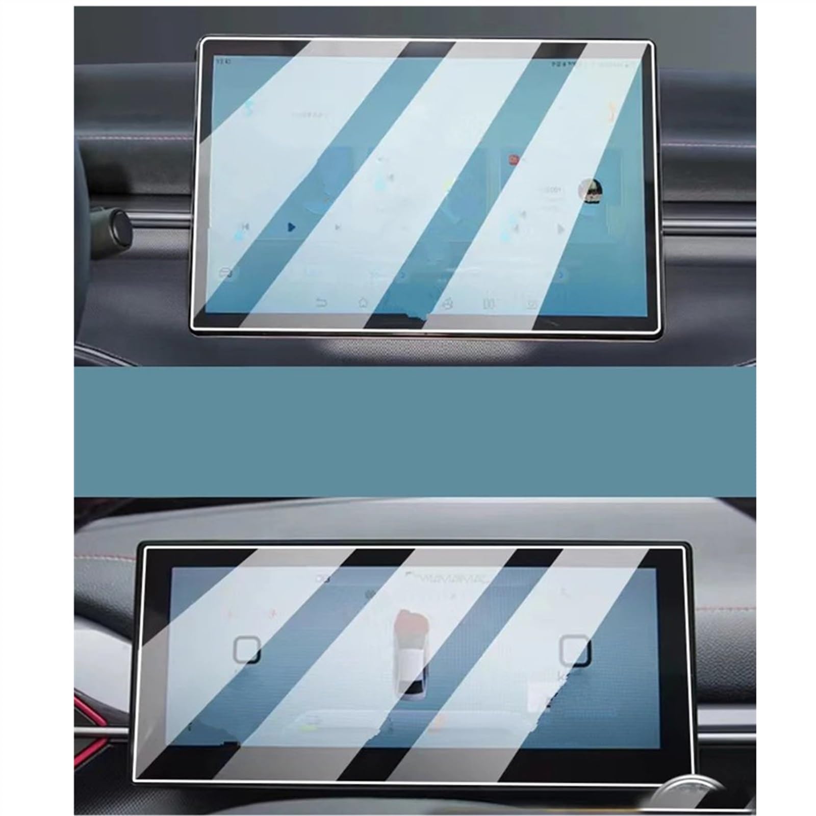 TGFQOLB Auto Navigation Protector Kompatibel Mit BYD Für Atto 4 2022 2023 Autonavigations-Displayschutzfolienaufkleber Displayschutzfolie Aus Gehärtetem Glas Autozubehör(1set) von TGFQOLB