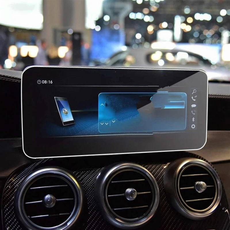 TGFQOLB Auto Navigation Protector Kompatibel Mit Benz Für C-Klasse Für W205 W204 2019 2020 Autonavigations-Displayschutzfolienaufkleber Displayschutzfolie Aus Gehärtetem Glas von TGFQOLB