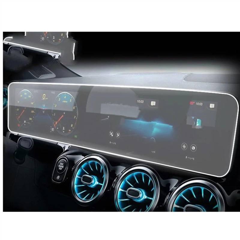 TGFQOLB Auto Navigation Protector Kompatibel Mit Benz Für Cla Für Gla 2019 2020 2021 2022 Autoinnenraum Mittelkonsole Transparente Displayschutzfolie Autozubehör(TPU Film) von TGFQOLB