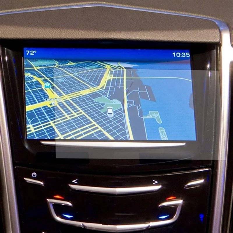 TGFQOLB Auto Navigation Protector Kompatibel Mit Cadillac Für ATS Für Queue 2014 2015 2016 2017 2018 2019 8 Zoll Autoinstrument Schutzfolie Armaturenbrett Schutzfolie von TGFQOLB