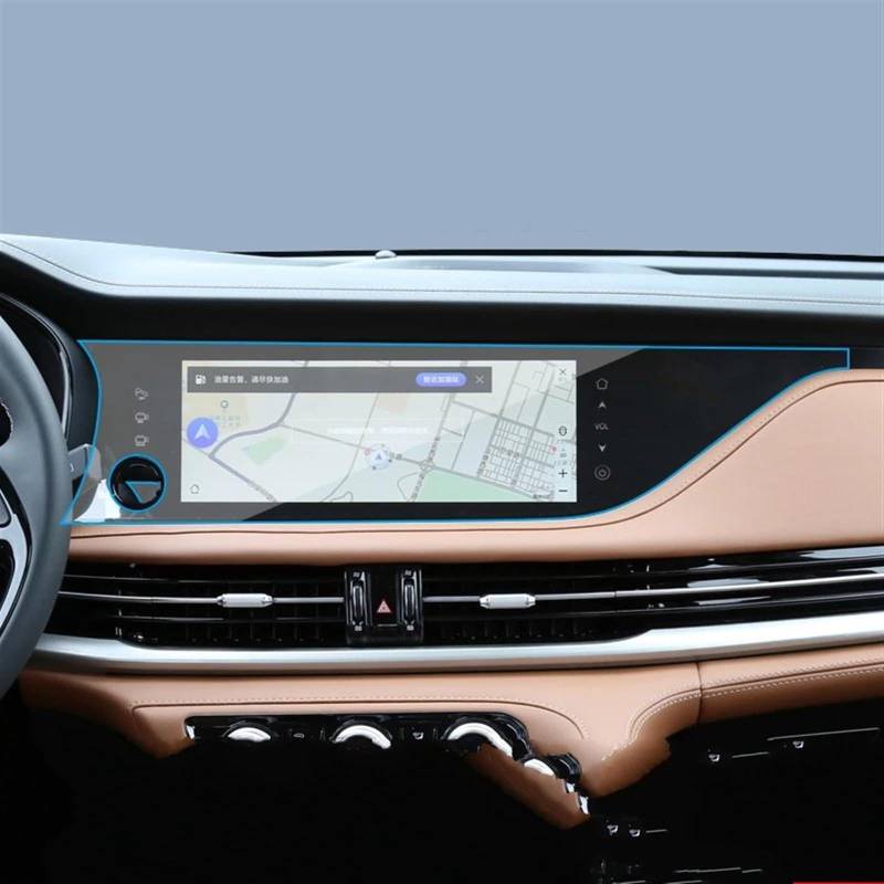 TGFQOLB Auto Navigation Protector Kompatibel Mit Changan Für Cs95 2019 2020 2021 Autoinnenraum Mittelkonsole Transparente Displayschutzfolie Armaturenbrett-Schutzfolie von TGFQOLB