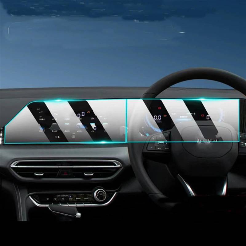 TGFQOLB Auto Navigation Protector Kompatibel Mit Changan Für Eado Plus 2020 2021 Auto Navigation Display-schutzfolie Aufkleber Auto Navigation Display-schutzfolie Aufkleber(RHD GPS and Instrument) von TGFQOLB