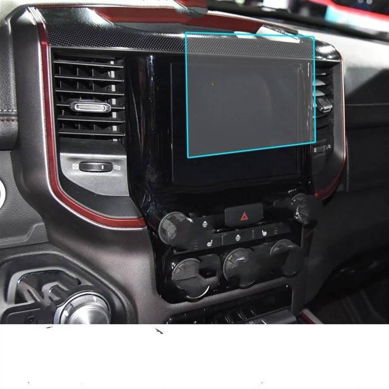 TGFQOLB Auto Navigation Protector Kompatibel Mit Dodge Für Ram 3500 2017 2018 2019 2020 8,4 Zoll Center Control Displayschutzfolie Displayschutzfolie Aus Gehärtetem Glas von TGFQOLB