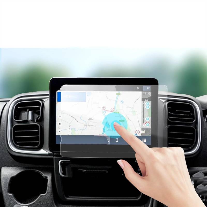 TGFQOLB Auto Navigation Protector Kompatibel Mit FIAT Für Ducato 2021 2022 10 Zoll Autoinstrument Schutzfolie Autoinnenraum Armaturenbrett Schutzfolie Autozubehör von TGFQOLB