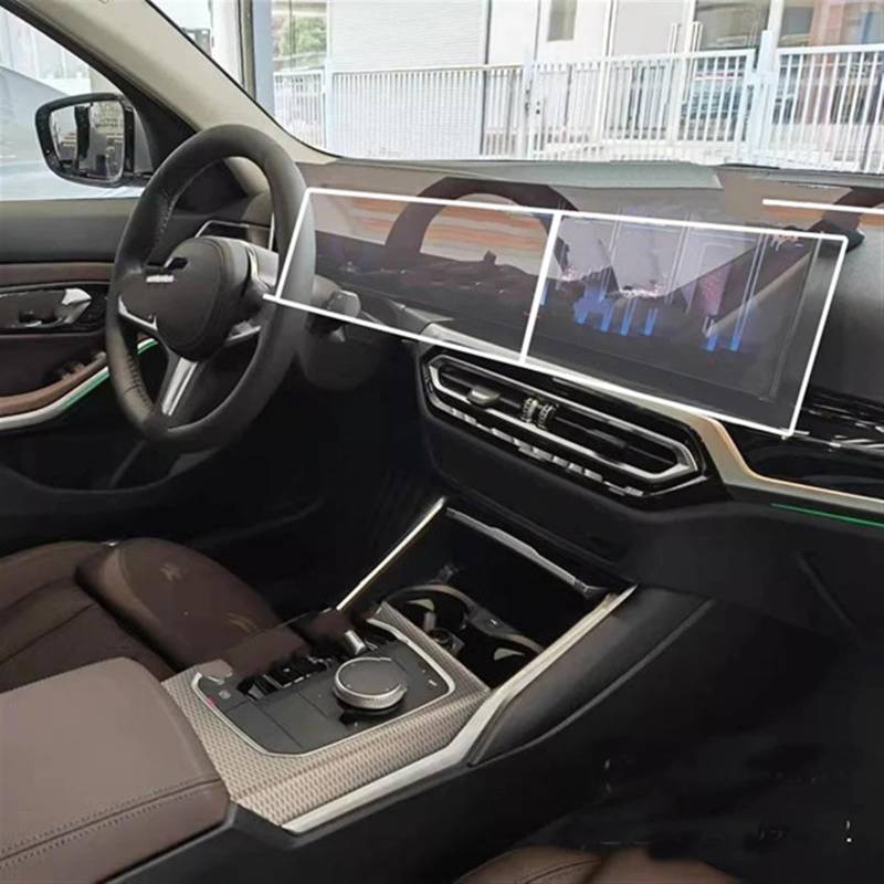 TGFQOLB Auto Navigation Protector Kompatibel Mit Für X5 M Für M3 Cs 2023 2024 Auto-Innenraum-Armaturenbrett-Schutzfolie Schutzfolie Aus Gehärtetem Glas Autozubehör von TGFQOLB