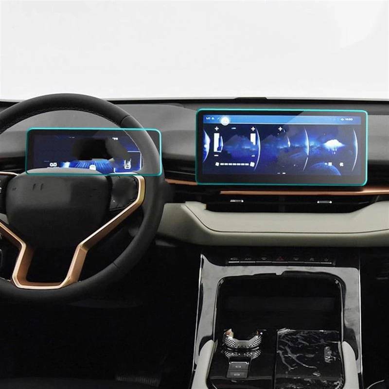 TGFQOLB Auto Navigation Protector Kompatibel Mit Haval Für H6 3rd 2021 Auto Innen Center Konsole Transparent Display-schutzfolie Gehärtetem Glas Display-schutzfolie(GPS and Instrument) von TGFQOLB