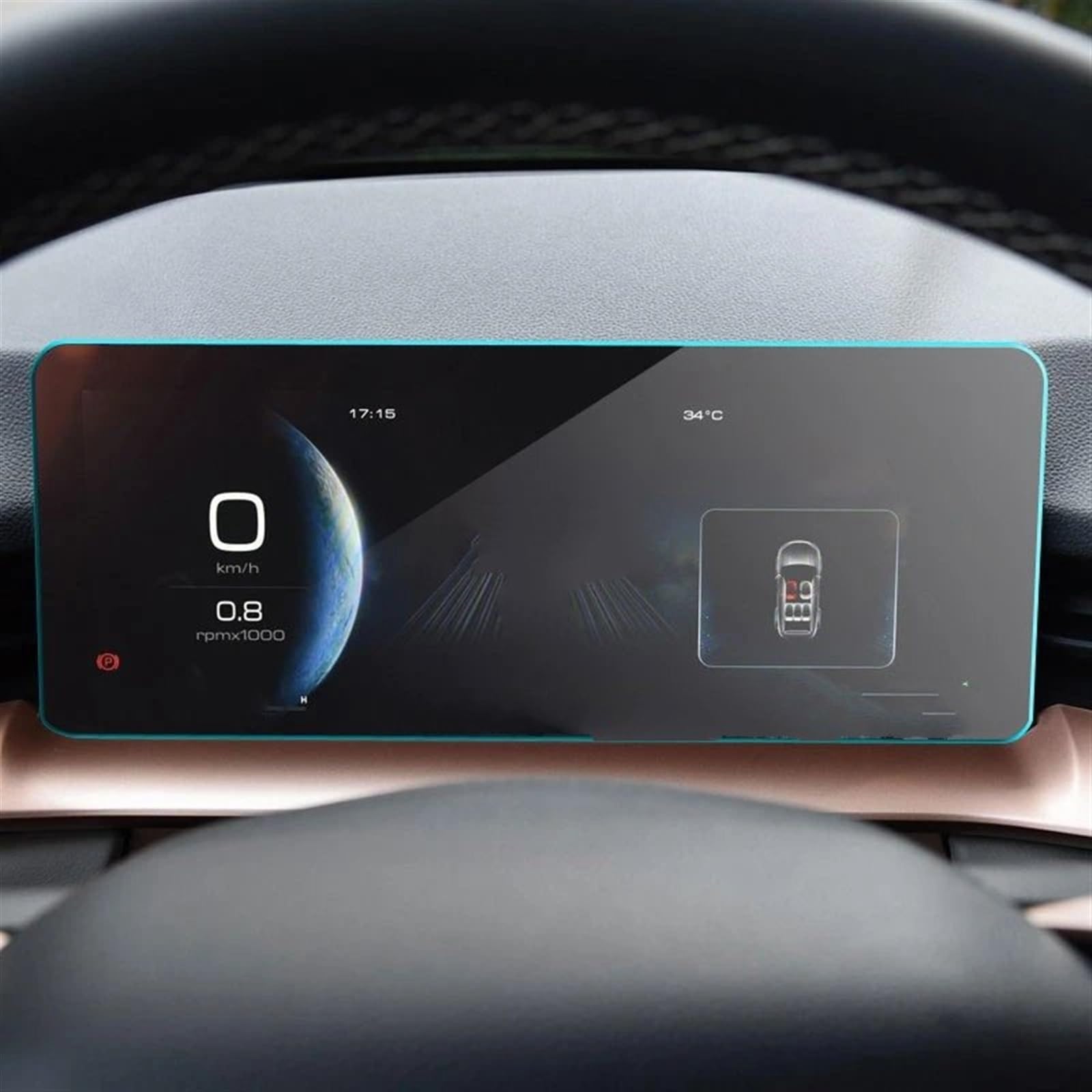 TGFQOLB Auto Navigation Protector Kompatibel Mit Haval Für H6 3rd 2021 Auto Innen Center Konsole Transparent Display-schutzfolie Gehärtetem Glas Display-schutzfolie(Instrument Glass) von TGFQOLB
