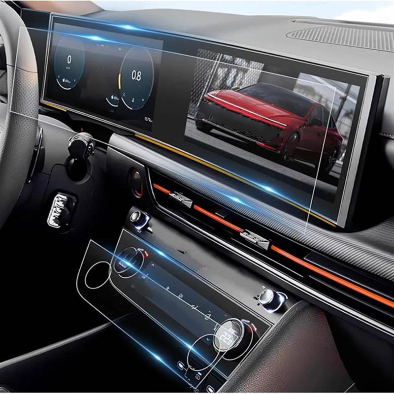 TGFQOLB Auto Navigation Protector Kompatibel Mit Hyundai Für Sonata 2024 Autonavigation Displayschutzfolie Aufkleber Autoinnenraum Schutzfolie Armaturenbrett Schutzfolie von TGFQOLB