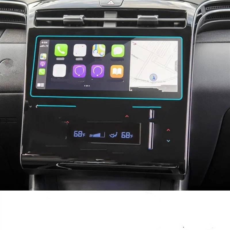 TGFQOLB Auto Navigation Protector Kompatibel Mit Hyundai Für Tucson Nx4 2021 2022 Navigation Display Screen Schutz Film Center Control Schutz Film Auto Zubehör(10.25 inch) von TGFQOLB