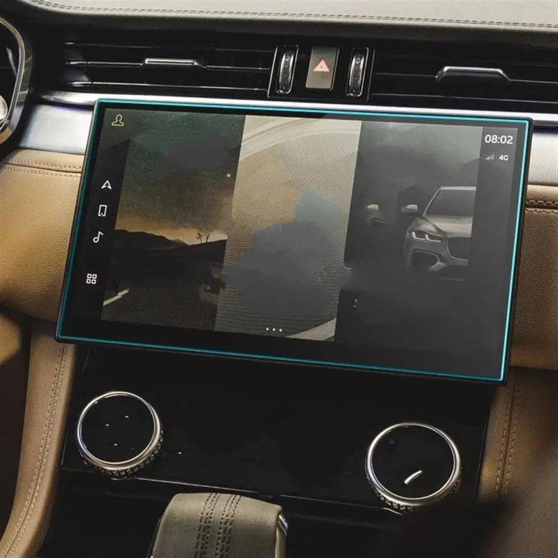 TGFQOLB Auto Navigation Protector Kompatibel Mit Jaguar Für F-Pace 2021 11,4 Zoll Auto-Innenraum-Armaturenbrett-Schutzfolie Auto-Instrument-Schutzfolie Autozubehör von TGFQOLB