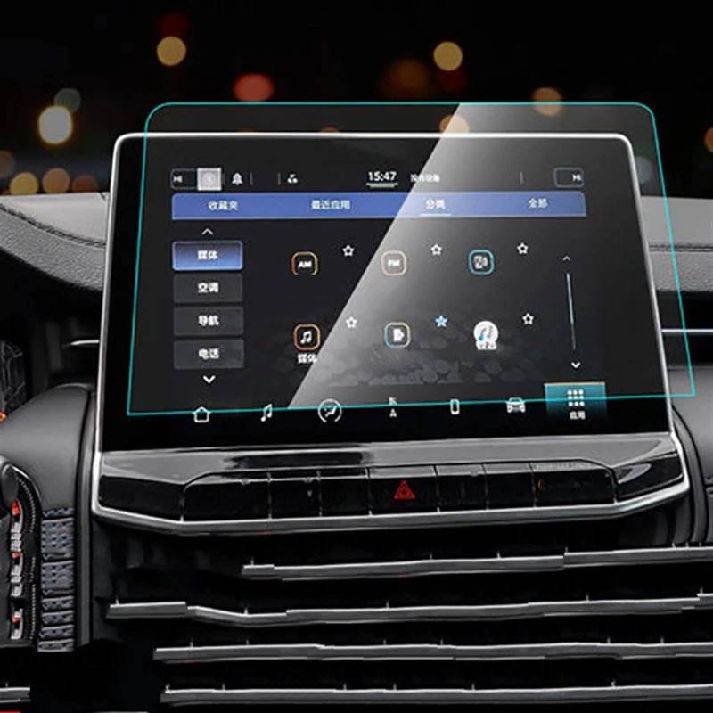 TGFQOLB Auto Navigation Protector Kompatibel Mit Jeep Für Compass 2021 2022 10,1 Zoll Auto Instrument Transparent Schutz Film Auto Innen Armaturenbrett Schutz Film von TGFQOLB