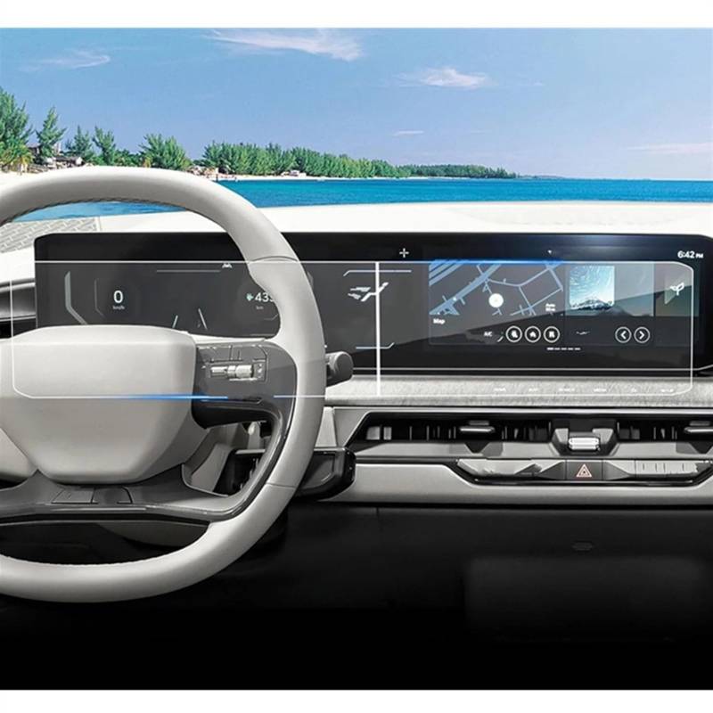TGFQOLB Auto Navigation Protector Kompatibel Mit Kia Für K4 2024 12,3 Zoll Autoinstrument Transparente Schutzfolie Autoinnenraum Armaturenbrett Schutzfolie Autozubehör von TGFQOLB