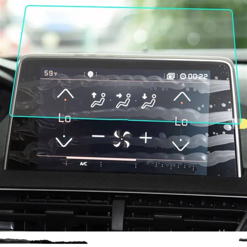 TGFQOLB Auto Navigation Protector Kompatibel Mit Peugeot Für 3008 5008 2017 2018 Auto-Innenraum-Armaturenbrett-Schutzfolie Displayschutzfolie Aus Gehärtetem Glas Autozubehör von TGFQOLB