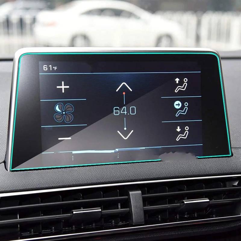 TGFQOLB Auto Navigation Protector Kompatibel Mit Peugeot Für 3008 5008 2017 2018 Navigationsdisplay Schutzfolie Center Control Schutzfolie Autozubehör von TGFQOLB
