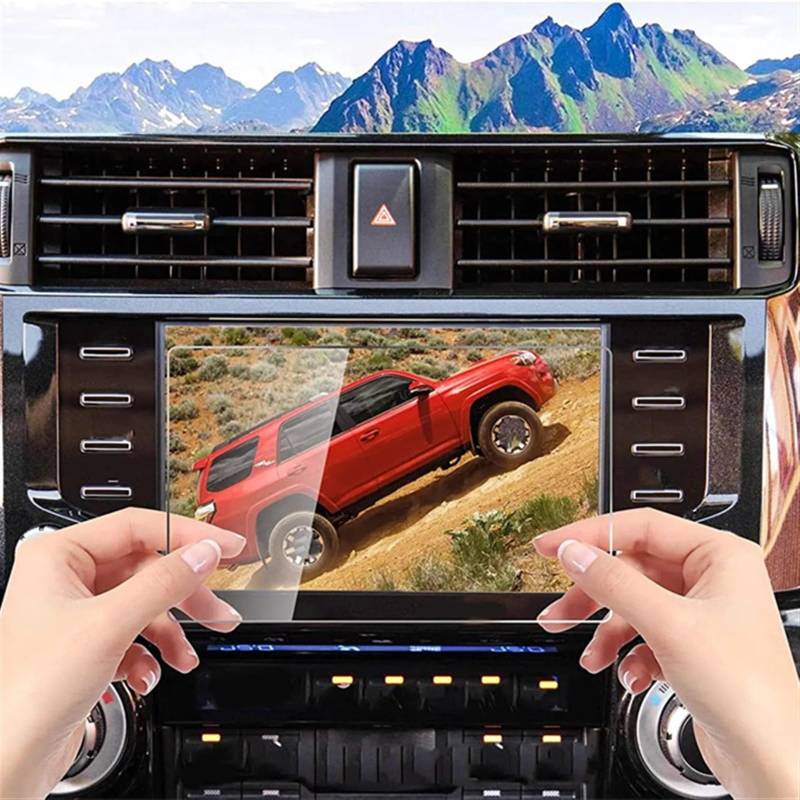 TGFQOLB Auto Navigation Protector Kompatibel Mit Toyota Für 4Runner Für 4Runner Sr5 2020 2021 2022 2023 8 Zoll Autoinstrumentenschutzfolie Schutzfolie Aus Gehärtetem Glas von TGFQOLB