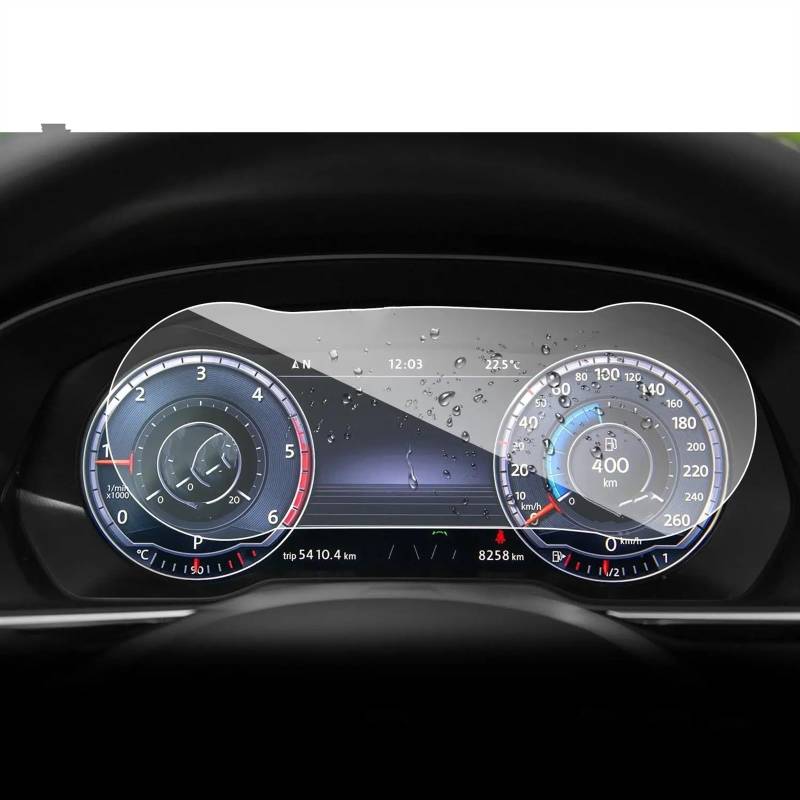 TGFQOLB Auto Navigation Protector Kompatibel Mit VW Für Passat B8 12,3 Zoll 2018 2019 2020 2021 2022 2023 2024 Autoinstrument Transparente Schutzfolie Autozubehör von TGFQOLB