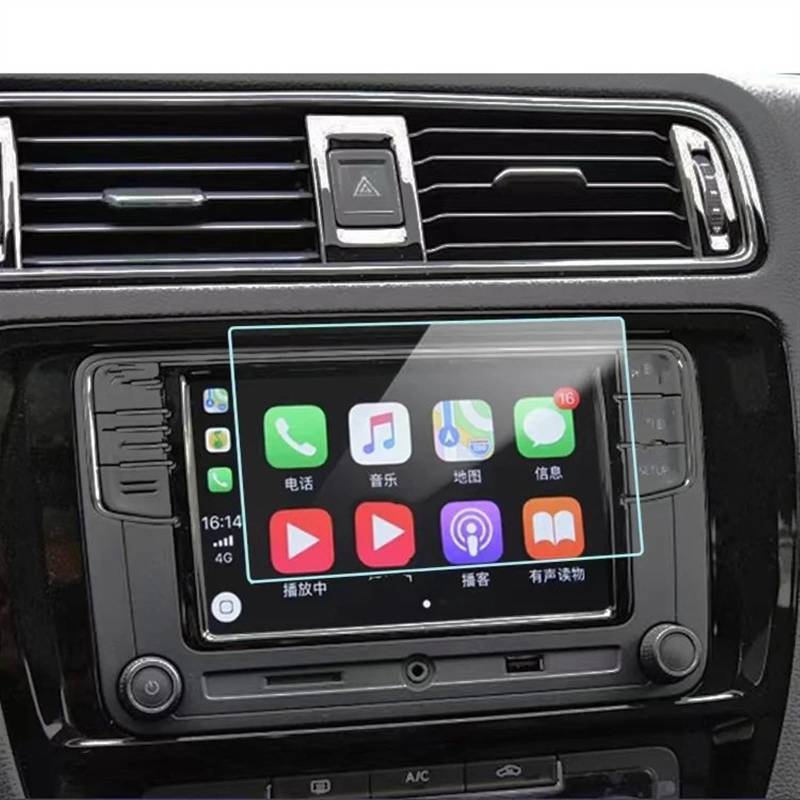 TGFQOLB Auto Navigation Protector Kompatibel Mit VW Für Vento 2021 6,5 Zoll Autonavigation Schutzfolie Panzerglas Displayschutzfolie Armaturenbrett Schutzfolie von TGFQOLB