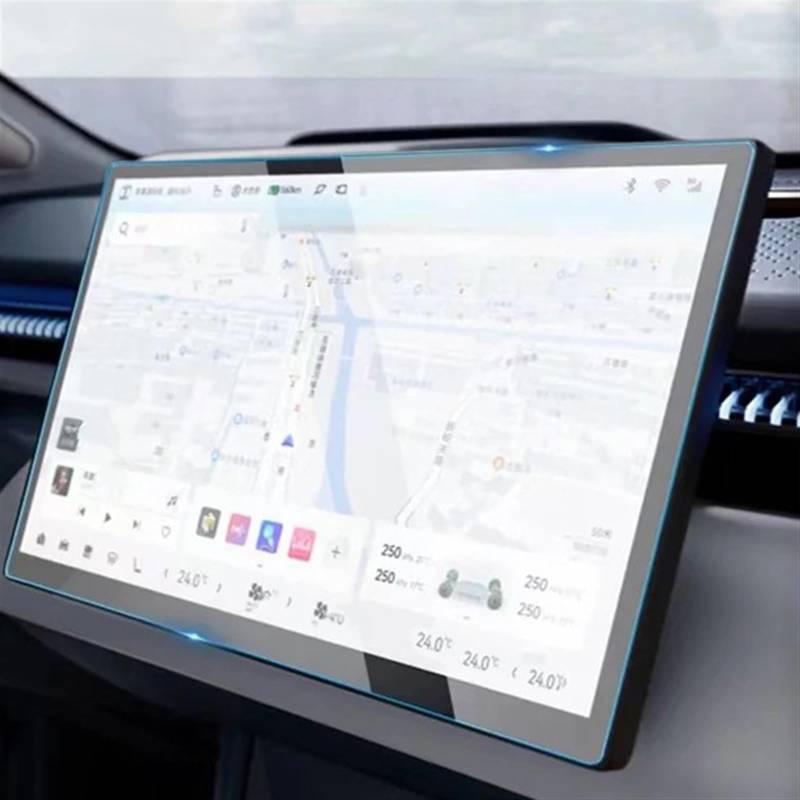 TGFQOLB Auto Navigation Protector Kompatibel Mit Zeekr Für X 2023 Armaturenbrett-Monitor-Schutzfolie Auto-Navigations-Schutzfolie Displayschutzfolie Aus Gehärtetem Glas(RHD GPS) von TGFQOLB