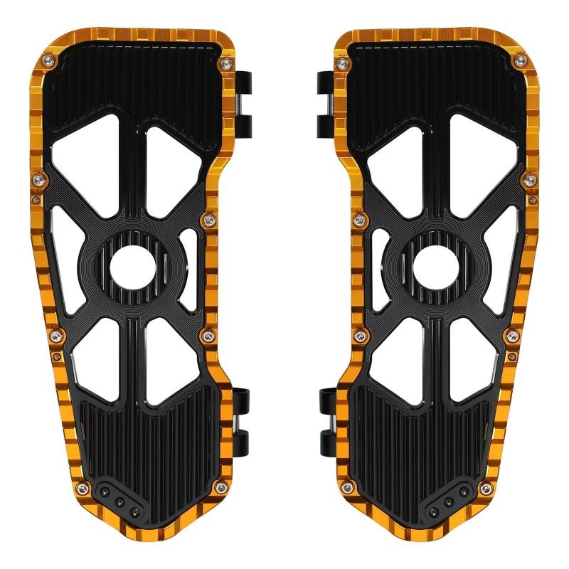 TGFQOLB Fußrasten Für Motorräder Für Touring 2009 2010 2011 2012 2013 2014 2015 2016 2017 2018 2019 2020 2021 2022 2023 2024 Motorrad Fahrer Trittbrett Trittbrett Fußrasten(Yellow1) von TGFQOLB