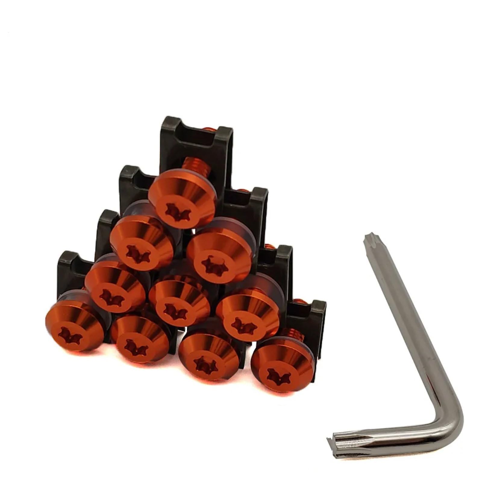 TGFQOLB Gewindeschrauben Set Für CB190R 300 Für CB400SF Motorrad Verkleidung Schrauben Für Custom Moto Körper Für Frühling Schrauben Zubehör Motorrad Verkleidung Schrauben(Orange) von TGFQOLB