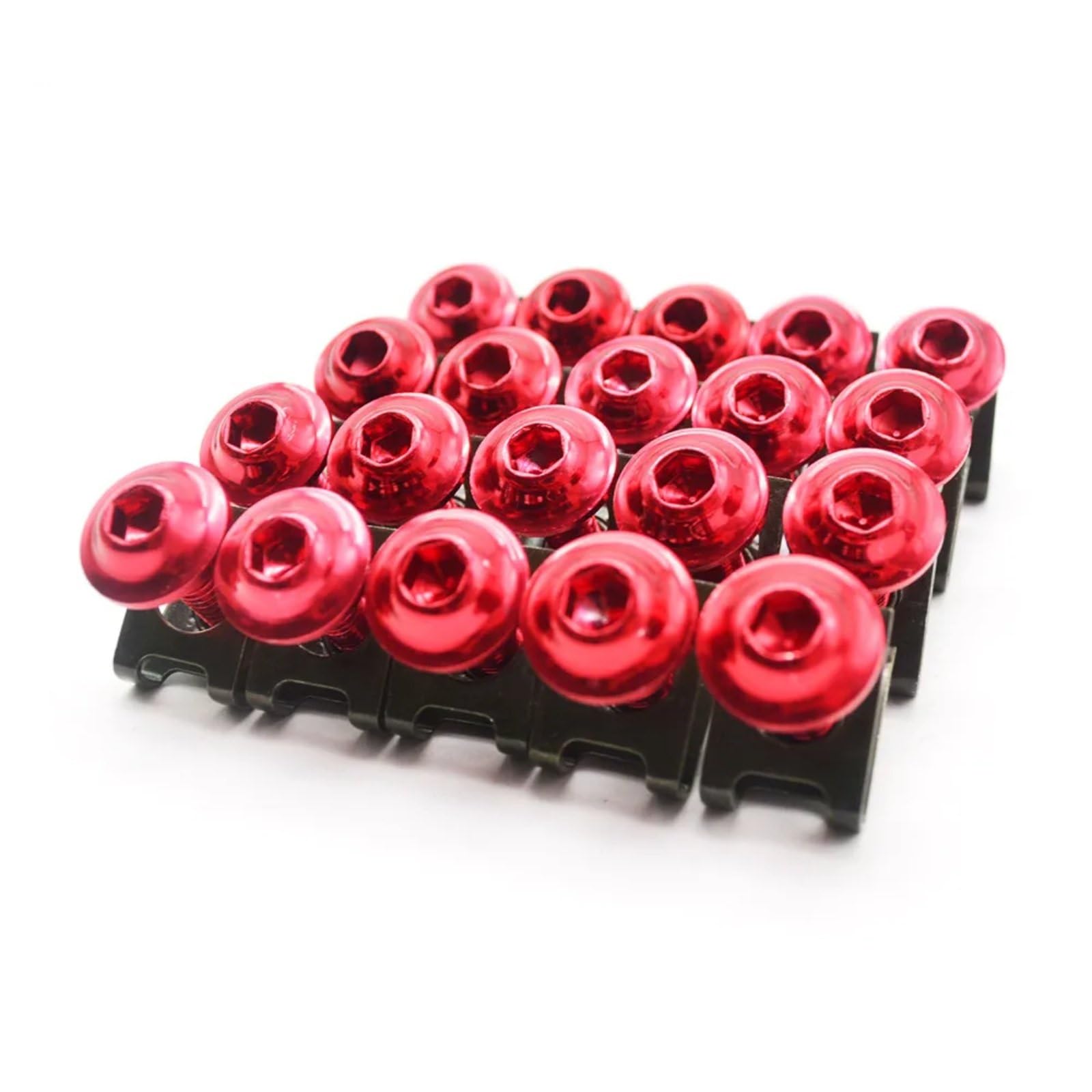 TGFQOLB Gewindeschrauben Set Für Hayabusa Für SV650S Für SV1000S 20PCS Motorrad Zubehör Verkleidung Schraube Für Bolzen Windschutzscheibe Schraube Motorrad Batterie Terminal Schrauben(Red) von TGFQOLB