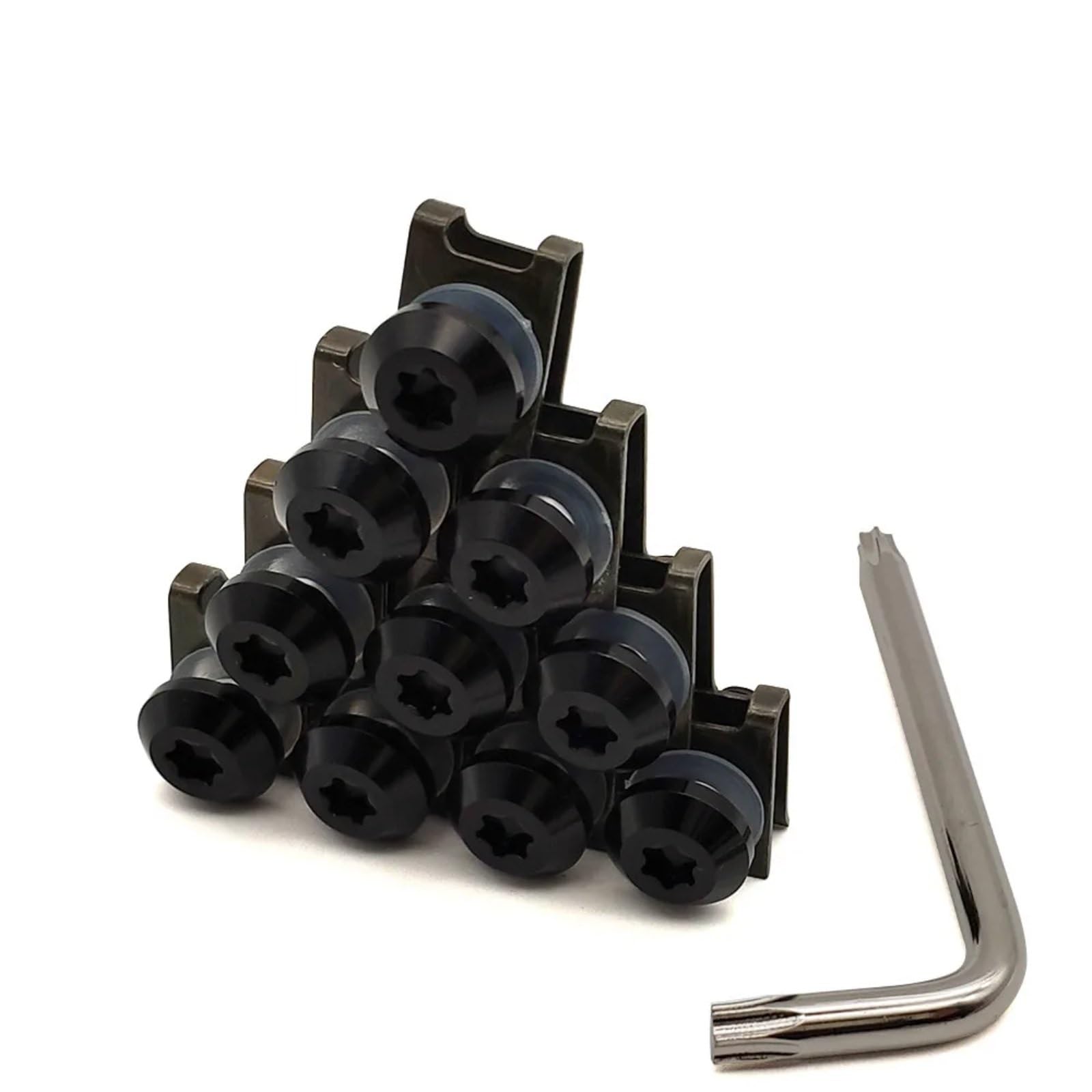 TGFQOLB Gewindeschrauben Set Für NC750S Für NC750X Motorrad Verkleidung Schrauben Für Custom Moto Körper Für Frühling Schrauben Zubehör Motorrad Batterie Terminal Schrauben(Black) von TGFQOLB