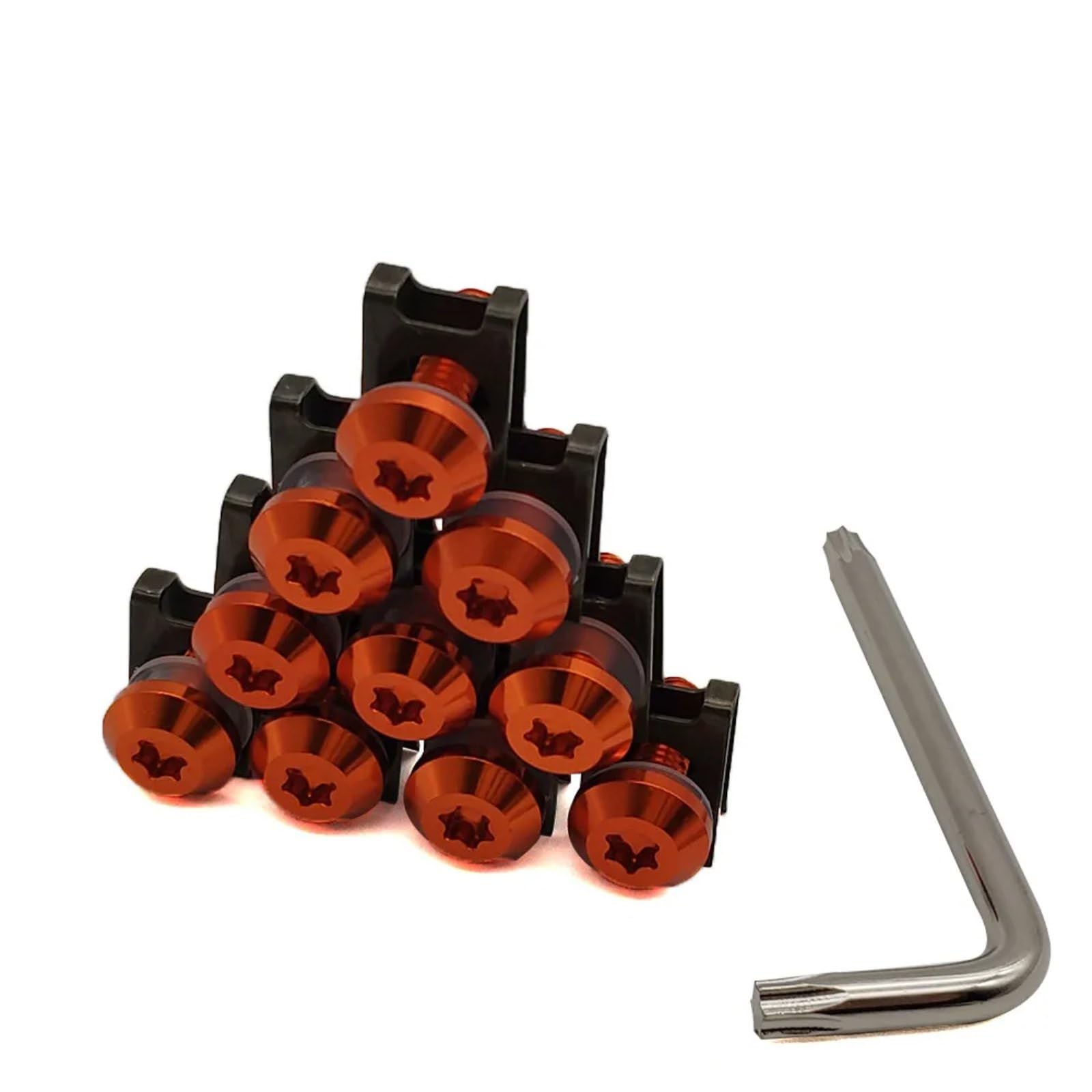 TGFQOLB Gewindeschrauben Set Kompatibel Mit Für 1000 Für ZX12R Für ZX6R Motorradverkleidungsschrauben Karosserie Für Federschrauben Zubehör Motorradverkleidungsset(Orange) von TGFQOLB