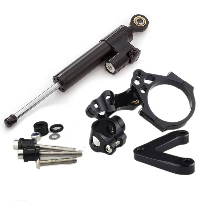 TGFQOLB Lenkungsdämpfer Motorrad Kompatibel Mit Ducati Für Superbike 848 1098 1198 S/R/SP Für Evo 2008–2012 Motorrad CNC Dämpfer Stabilisator Lenkhalterungs Stützsatz von TGFQOLB