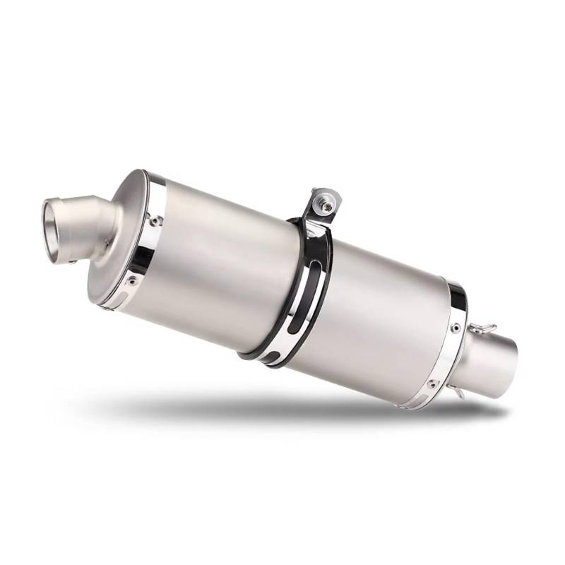 TGFQOLB Motorrad Auspuff Für CB650R 340mm 440mm 540mm Universal Motorrad Zubehör Motorrad Auspuff Edelstahl Ändern Schalldämpfer Rohr(B 440) von TGFQOLB