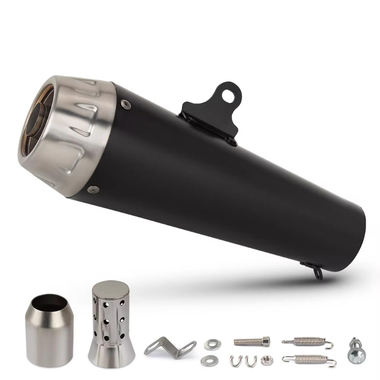 TGFQOLB Motorrad Auspuff Kompatibel Mit CBR650R Motorradzubehör Universelles Modifiziertes Auspuffrohr Schalldämpfer Motorrad-Auspuffendrohr(Type C 60mm) von TGFQOLB