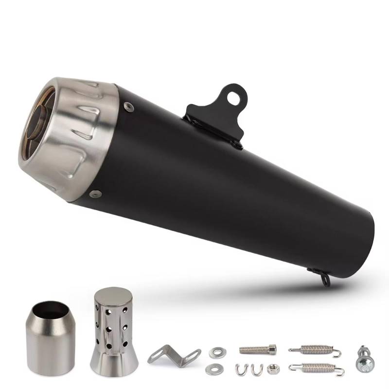 TGFQOLB Motorrad Auspuff Kompatibel Mit CBR650R Motorradzubehör Universelles Modifiziertes Auspuffrohr Schalldämpfer Motorrad-Auspuffendrohr(Type C 60mm) von TGFQOLB