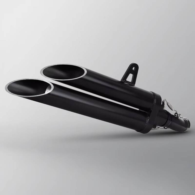 TGFQOLB Motorrad Auspuff Kompatibel Mit CM300 Für CM500 Motorradzubehör Motorradauspuff Doppelloch-Schalldämpfer Modifiziertes Auspuff-Mittelverbindungsrohr von TGFQOLB