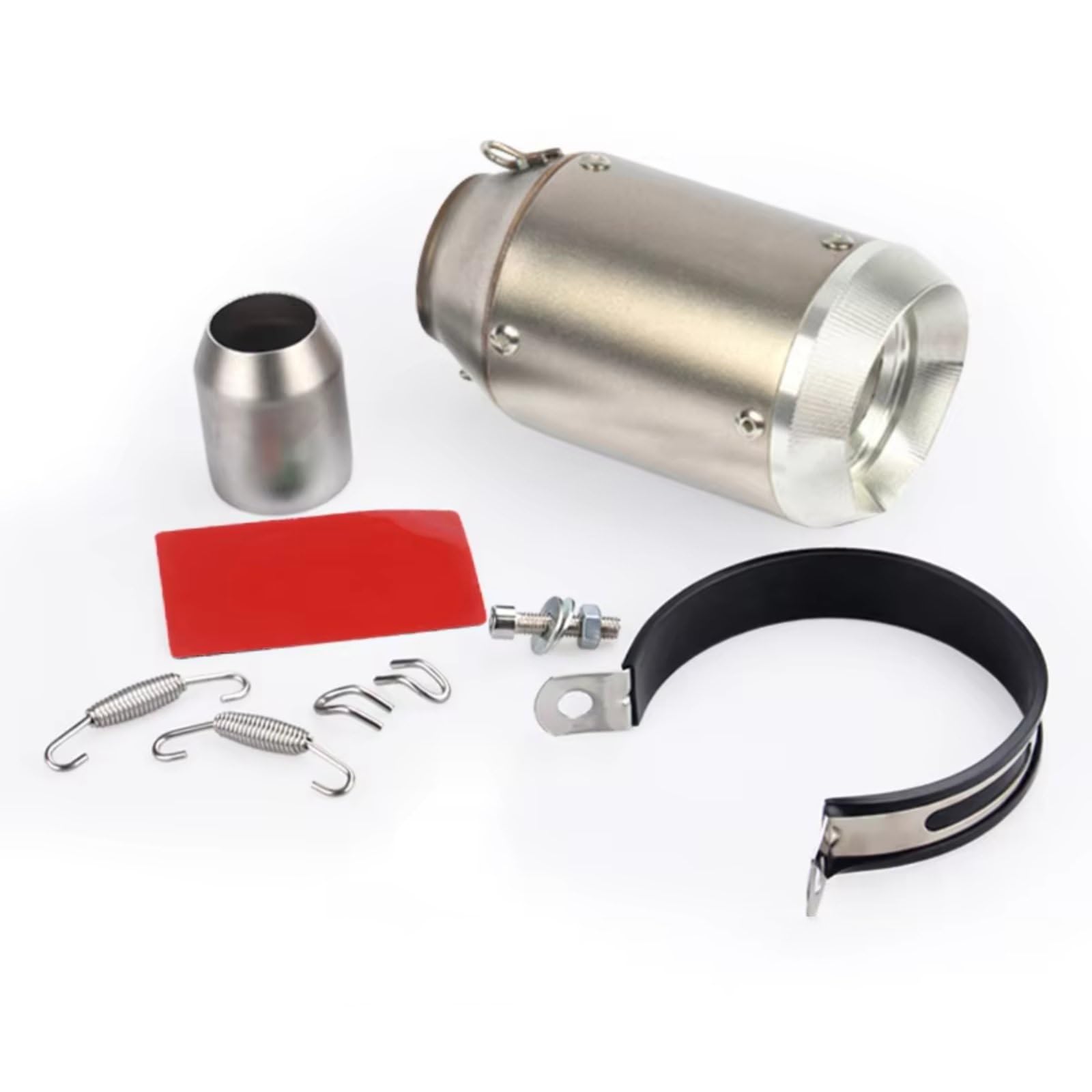 TGFQOLB Motorrad Auspuff Kompatibel Mit FZ6 Motorradzubehör 51mm Universal Motorrad Slip On Auspuff Schalldämpfer Motorrad Auspuffrohr(B) von TGFQOLB