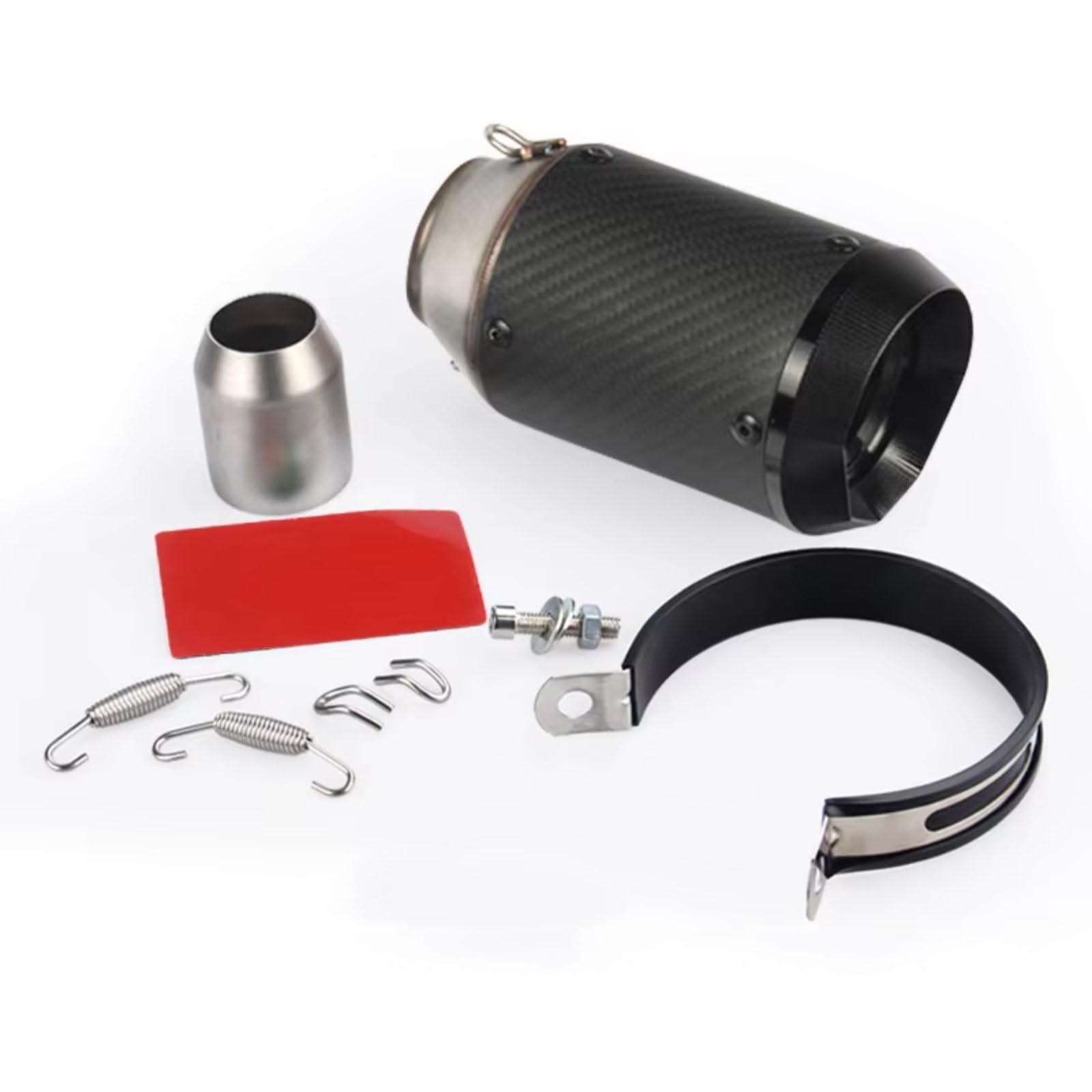 TGFQOLB Motorrad Auspuff Kompatibel Mit FZ6 Motorradzubehör 51mm Universal Motorrad Slip On Auspuff Schalldämpfer Motorrad Auspuffrohr(G) von TGFQOLB