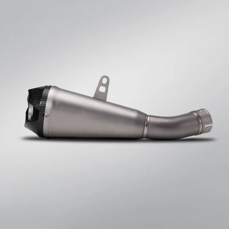 TGFQOLB Motorrad Auspuff Kompatibel Mit Für Ninja Für Zx10r Für Zx10rr 2021 2022 2023 2024 Universal-Motorrad-Renn-Slip-On-Auspuffschalldämpfer(Type B) von TGFQOLB