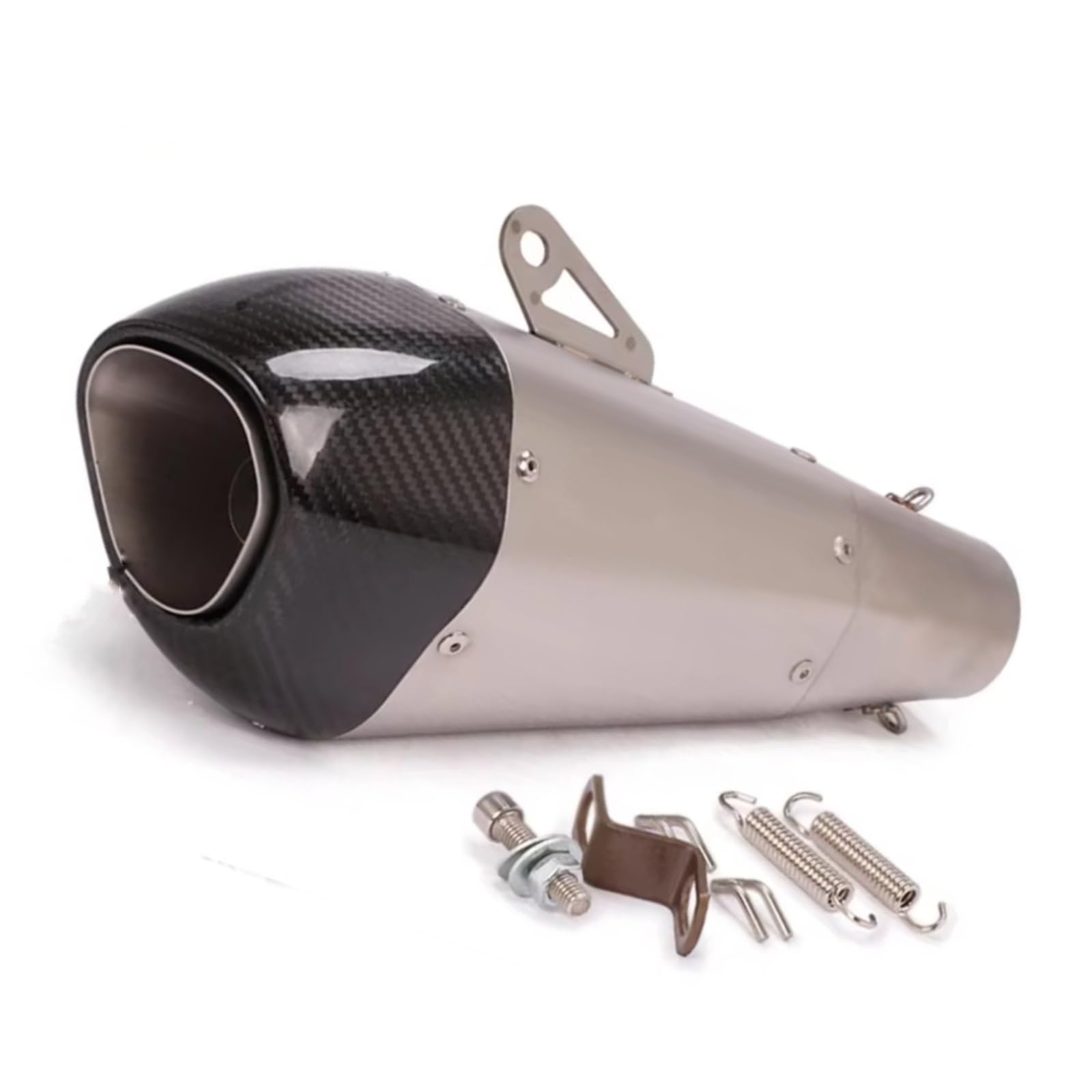TGFQOLB Motorrad Auspuff Kompatibel Mit Für Z800 Für Z900 Motorradzubehör Schalldämpfer Auspuffrohr 51mm Motorradauspuffrohr Modifizierter Schalldämpfer(Type A) von TGFQOLB
