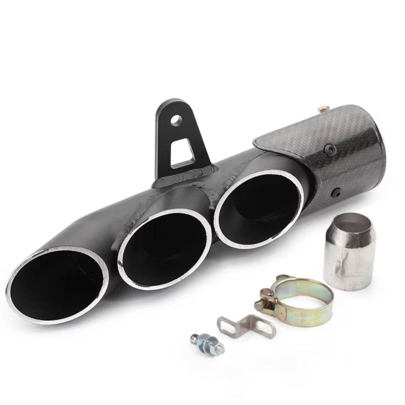 TGFQOLB Motorrad Auspuff Kompatibel Mit Für ZX6R Für ZX636 Motorradzubehör Auspuffrohr Motorrad Schalldämpfer Auspuffrohr(Type D) von TGFQOLB