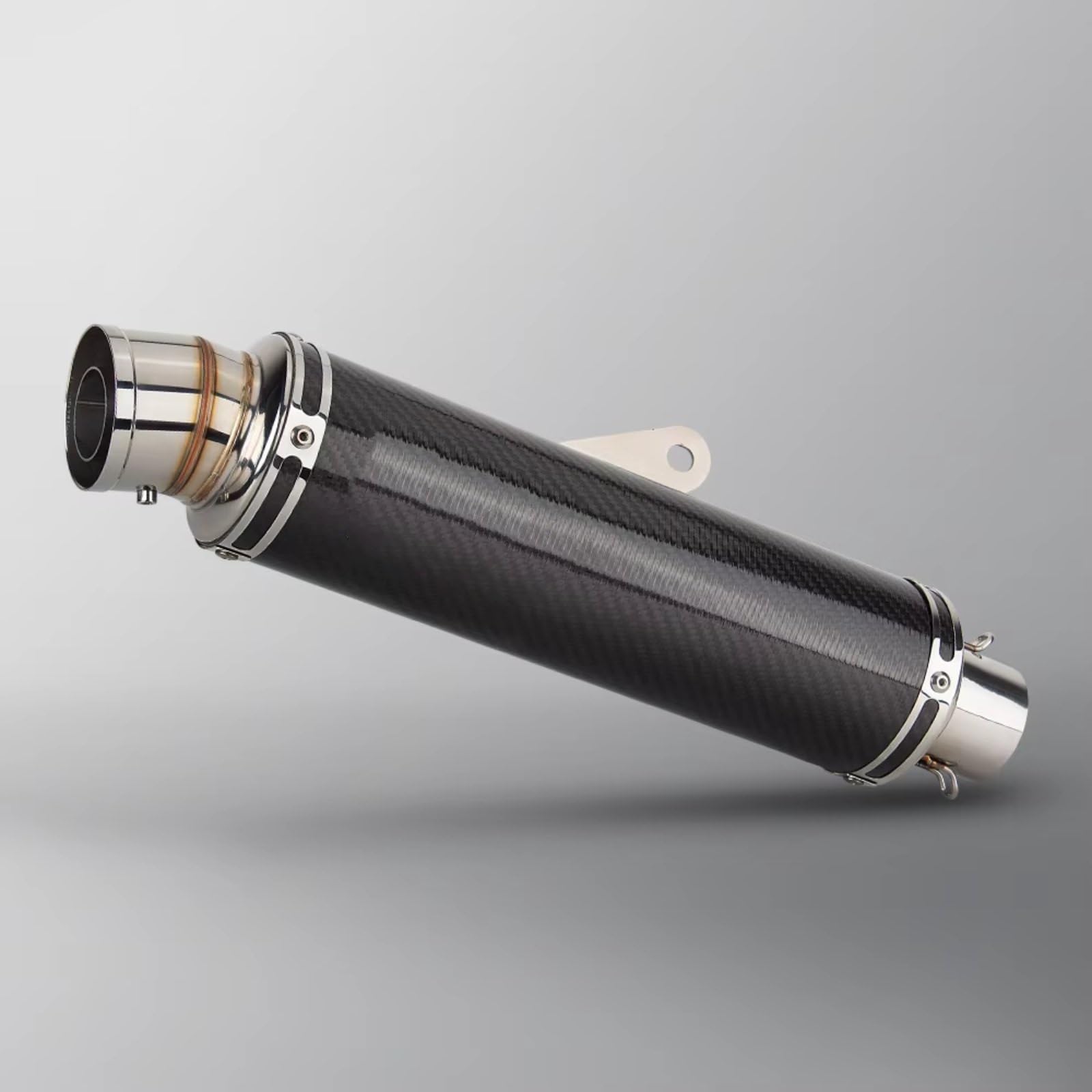 TGFQOLB Motorrad Auspuff Kompatibel Mit MT07 51mm Motorradzubehör Schalldämpfer Auspuffrohr Schalldämpfer Universal Motorrad Modifiziertes Auspuffendrohr(Type C) von TGFQOLB