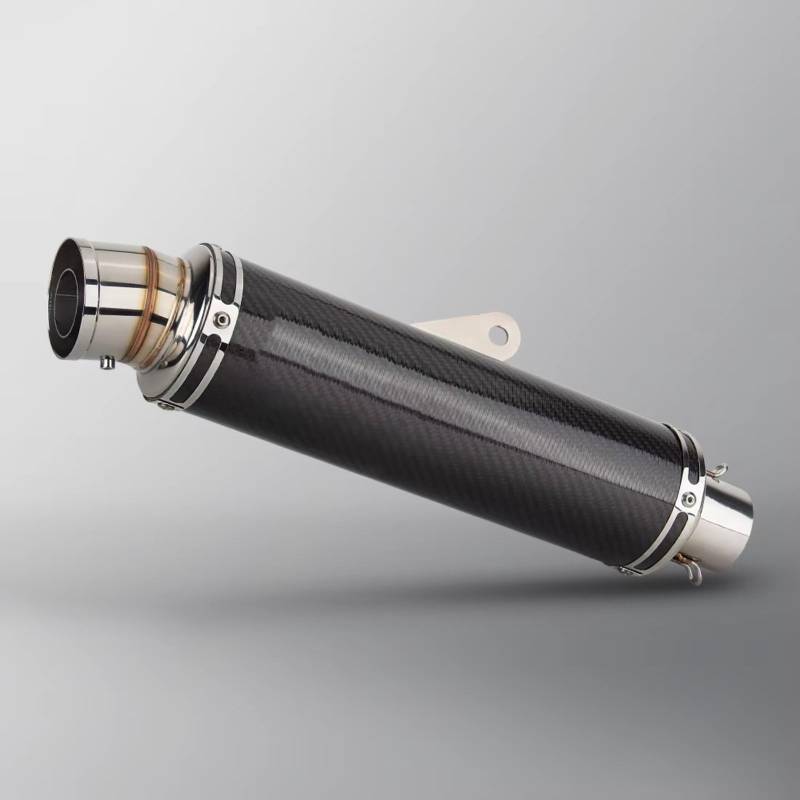 TGFQOLB Motorrad Auspuff Kompatibel Mit MT07 51mm Motorradzubehör Schalldämpfer Auspuffrohr Schalldämpfer Universal Motorrad Modifiziertes Auspuffendrohr(Type C) von TGFQOLB