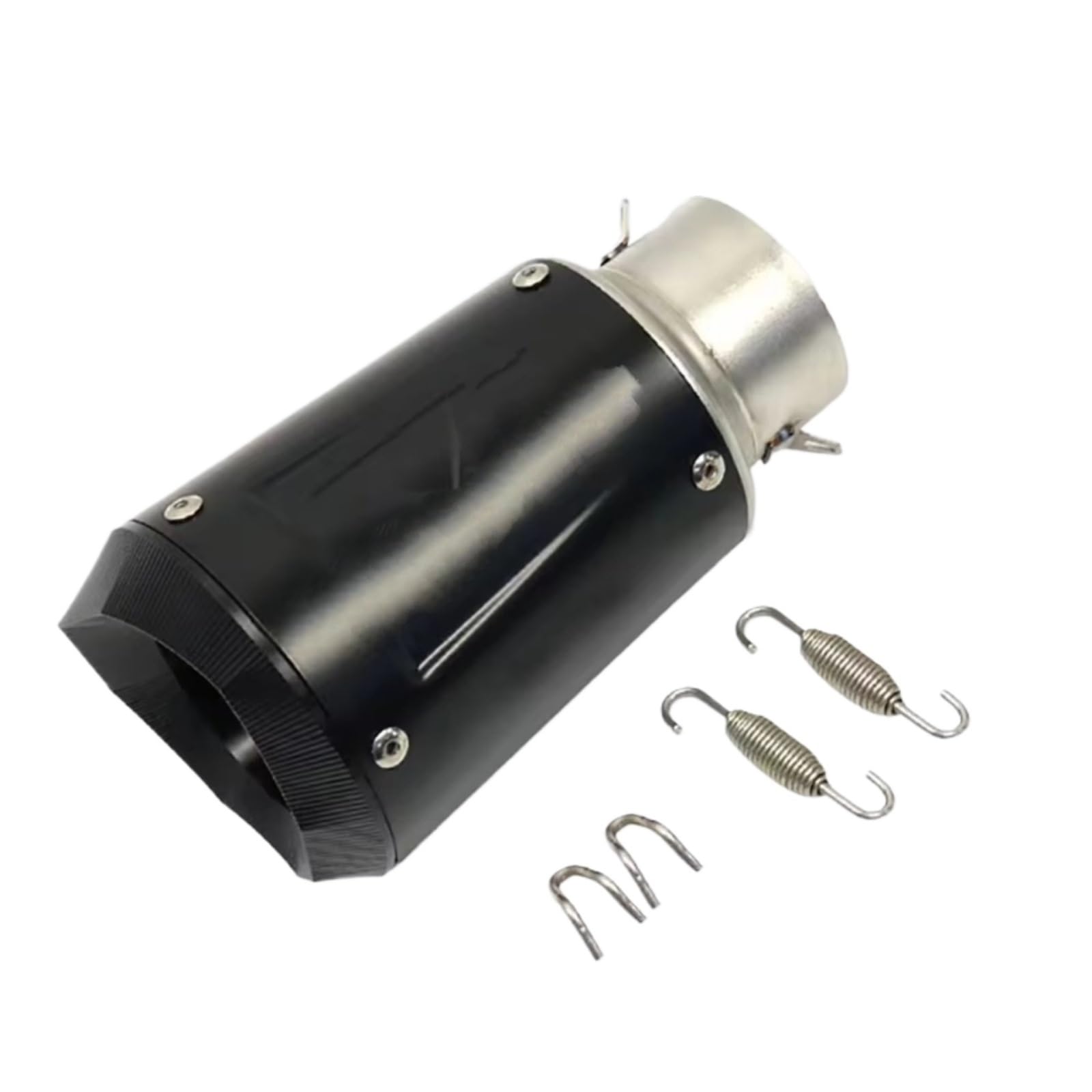 TGFQOLB Motorrad Auspuff Kompatibel Mit MT07 Für R6 Universal-Motorradzubehör Auspuffrohr 60mm Motorrad-Schalldämpfer-Auspuffrohr(Type B) von TGFQOLB