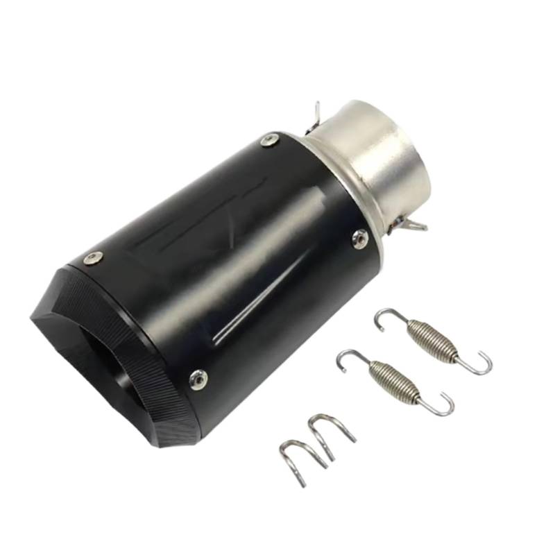 TGFQOLB Motorrad Auspuff Kompatibel Mit MT07 Für R6 Universal-Motorradzubehör Auspuffrohr 60mm Motorrad-Schalldämpfer-Auspuffrohr(Type B) von TGFQOLB