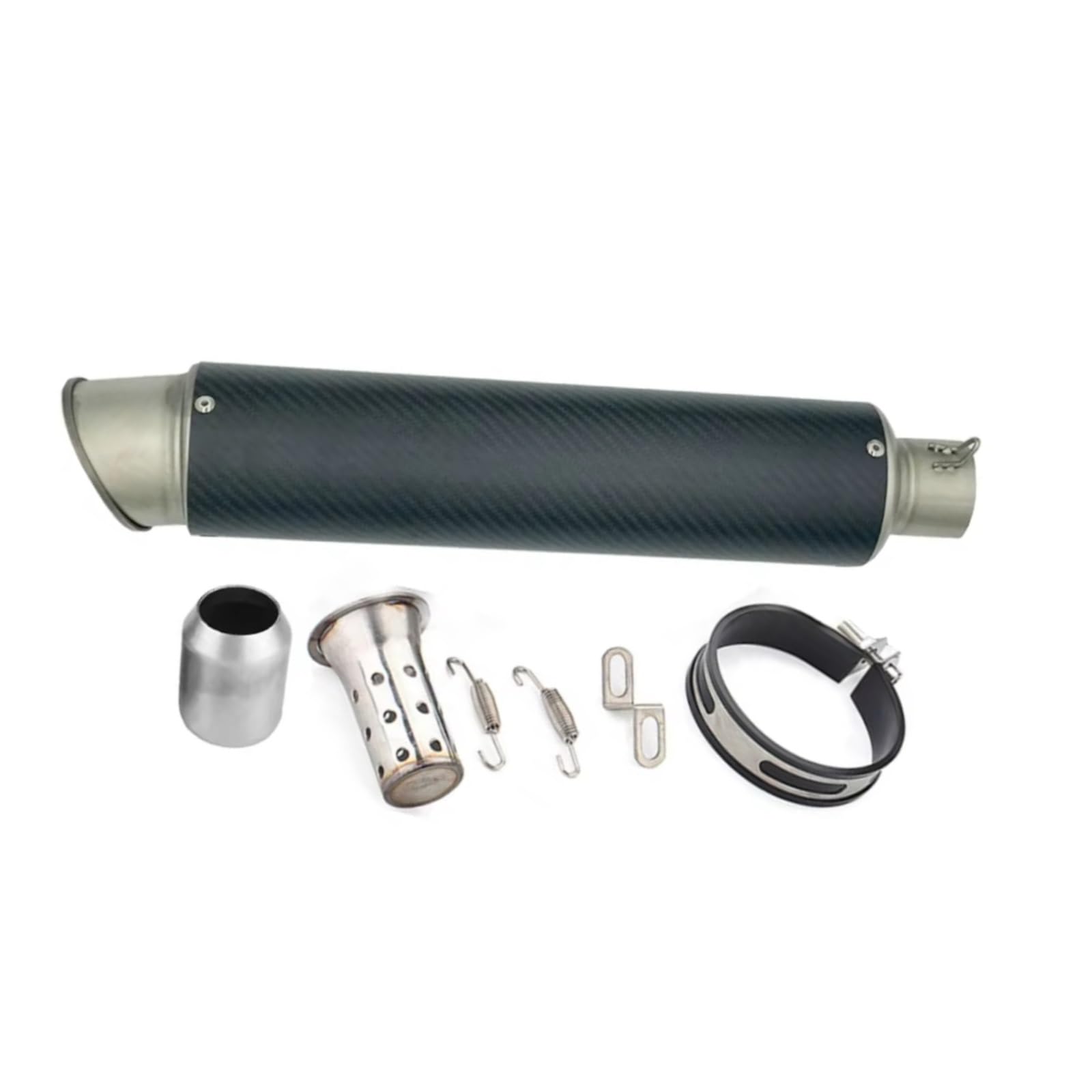 TGFQOLB Motorrad Auspuff Kompatibel Mit Msx125 Für Cb650f Für Pcx125 Motorradzubehör Modifiziertes Auspuffrohr Schalldämpfer Motorradauspuffrohr(Type B) von TGFQOLB