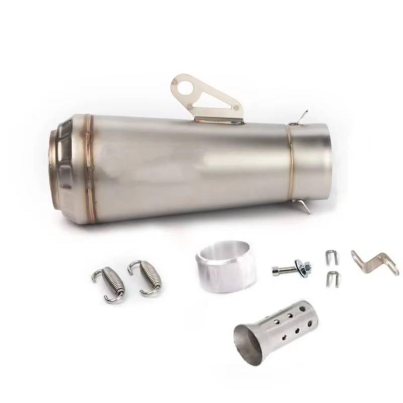 TGFQOLB Motorrad Auspuff Kompatibel Mit R1 Für R3 Für R6 51mm Motorrad Schalldämpfer Auspuffrohr Motocross Schalldämpfer Auspuffrohr(Type B) von TGFQOLB