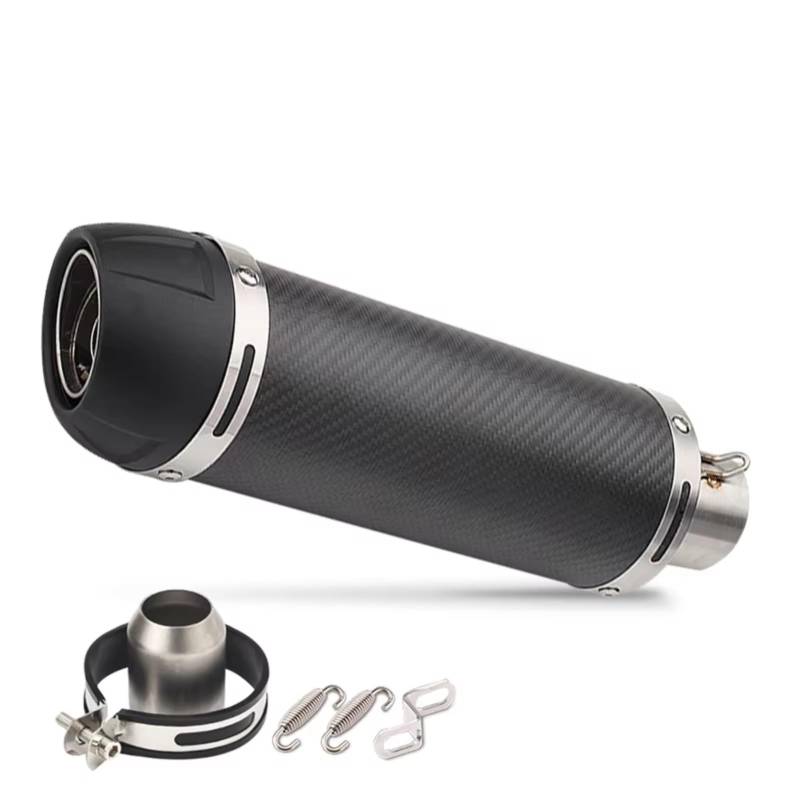 TGFQOLB Motorrad Auspuff Kompatibel Mit R1 Für R3 Motorradzubehör Motorrad Slip On Auspuffrohr Schalldämpfer Motorrad Auspuffrohr von TGFQOLB