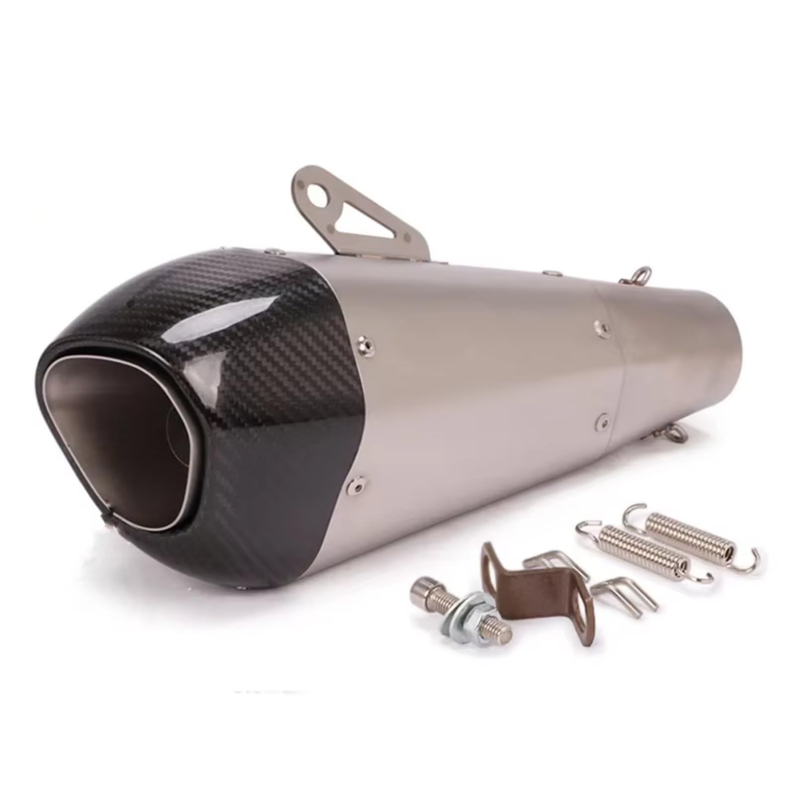 TGFQOLB Motorrad Auspuff Kompatibel Mit R3 51mm Motorrad Modifizierter Auspuffschalldämpfer Motorradzubehör Schalldämpfer Auspuffrohr(Type A) von TGFQOLB