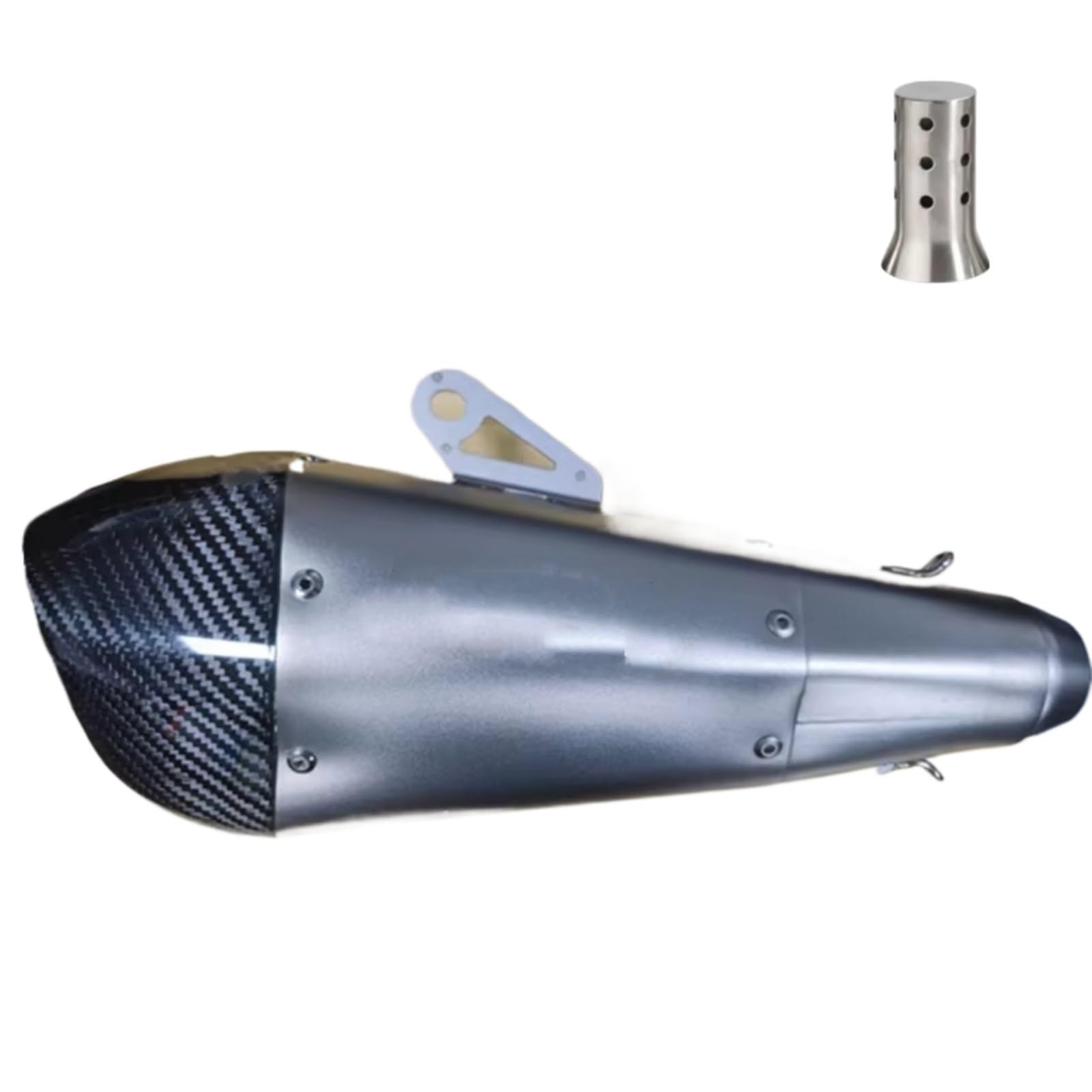 TGFQOLB Motorrad Auspuff Kompatibel Mit R3 51mm Motorrad Modifizierter Auspuffschalldämpfer Motorradzubehör Schalldämpfer Auspuffrohr(Type B) von TGFQOLB