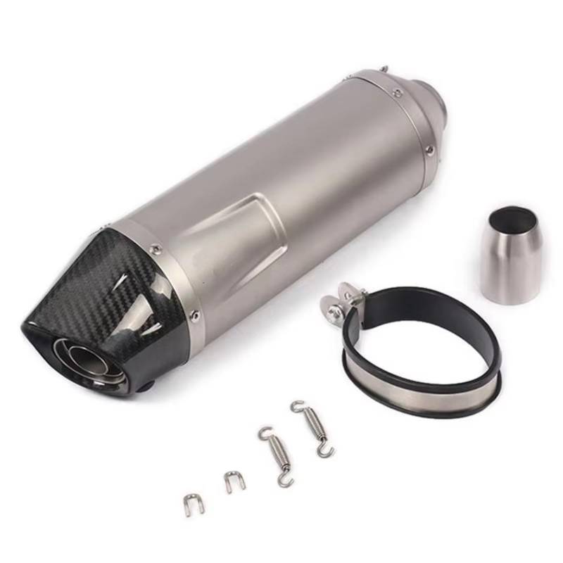 TGFQOLB Motorrad Auspuff Kompatibel Mit R6 Für R1 Motorrad Modifiziertes Rohr Auspuffrohr Universalzubehör Motorradauspuff Modifizierter Schalldämpfer(Type B) von TGFQOLB